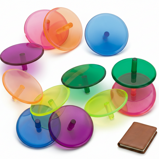 High-Visibility Neon Golf Ball Markers (12 Pack) – 24mm Durable Plastic