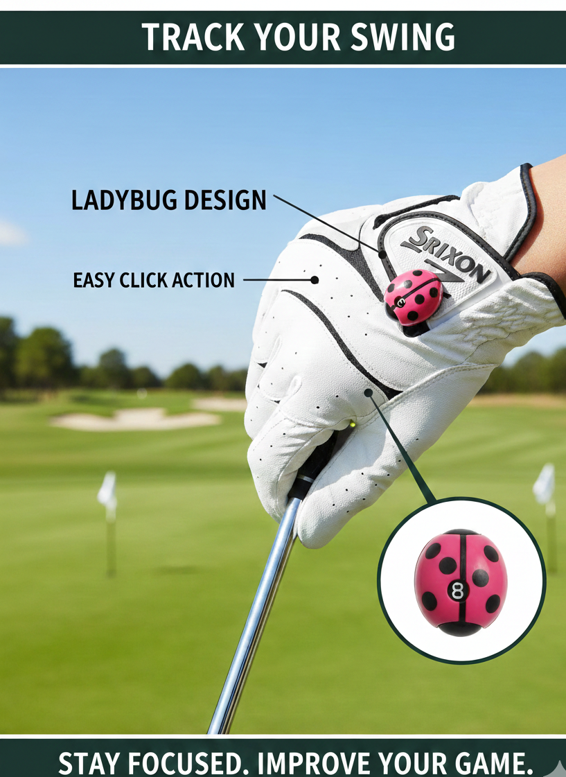 Ladybug Golf Score Counter – Compact & Precise Stroke Tracking