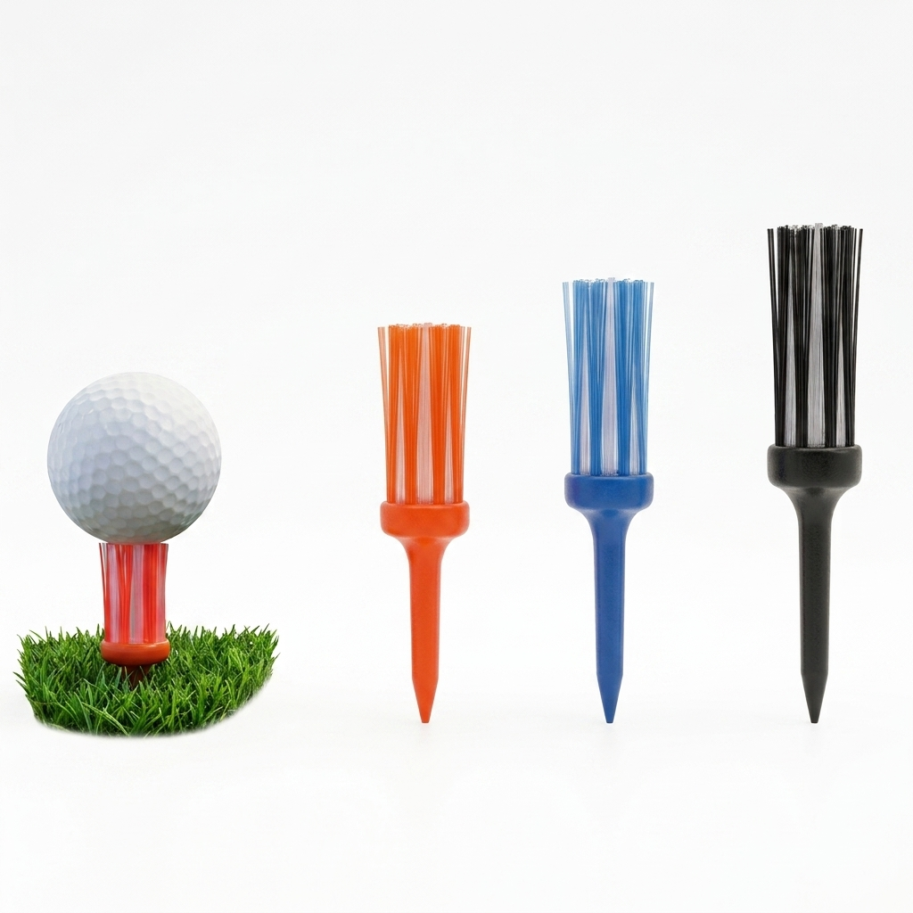 Low-Friction Brush Golf Tees (6-Pack)