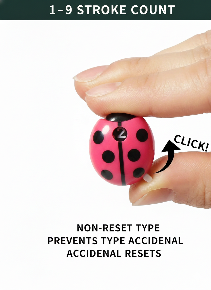 Ladybug Golf Score Counter – Compact & Precise Stroke Tracking
