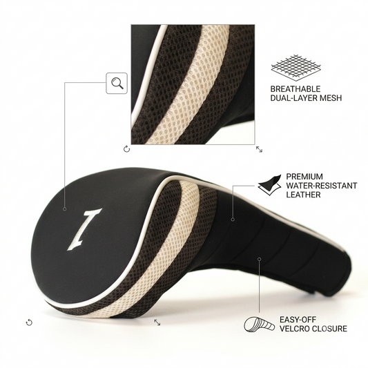 Premium Magnetic Driver Cover – Ultimate On-Course Protection