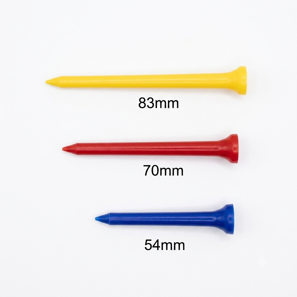 Premium 70mm Plastic Golf Tees (100-Pack)