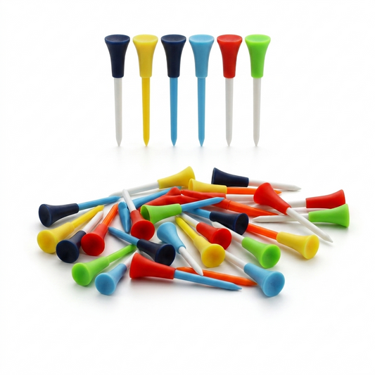 Rubber-Top Tees Pack (83mm)- 10pcs