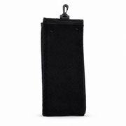 Black Golf Towel with Clip